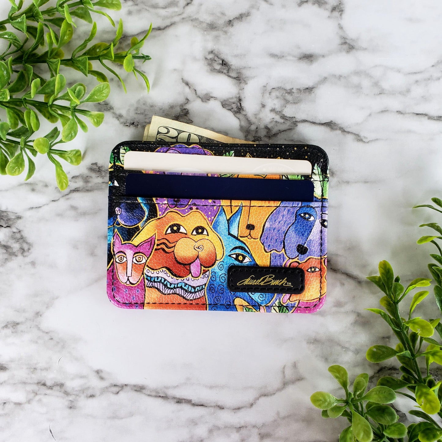 Laurel Burch Dogs and Doggies Slim Wallet