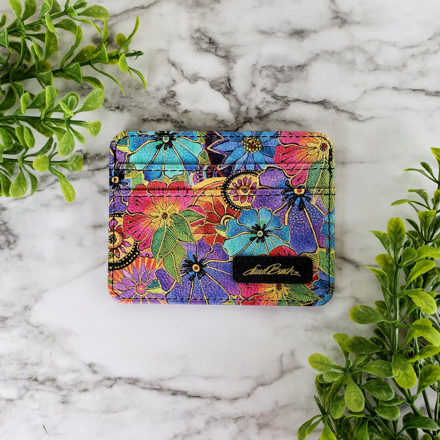 Laurel Burch Blossoming Floral Slim Wallet
