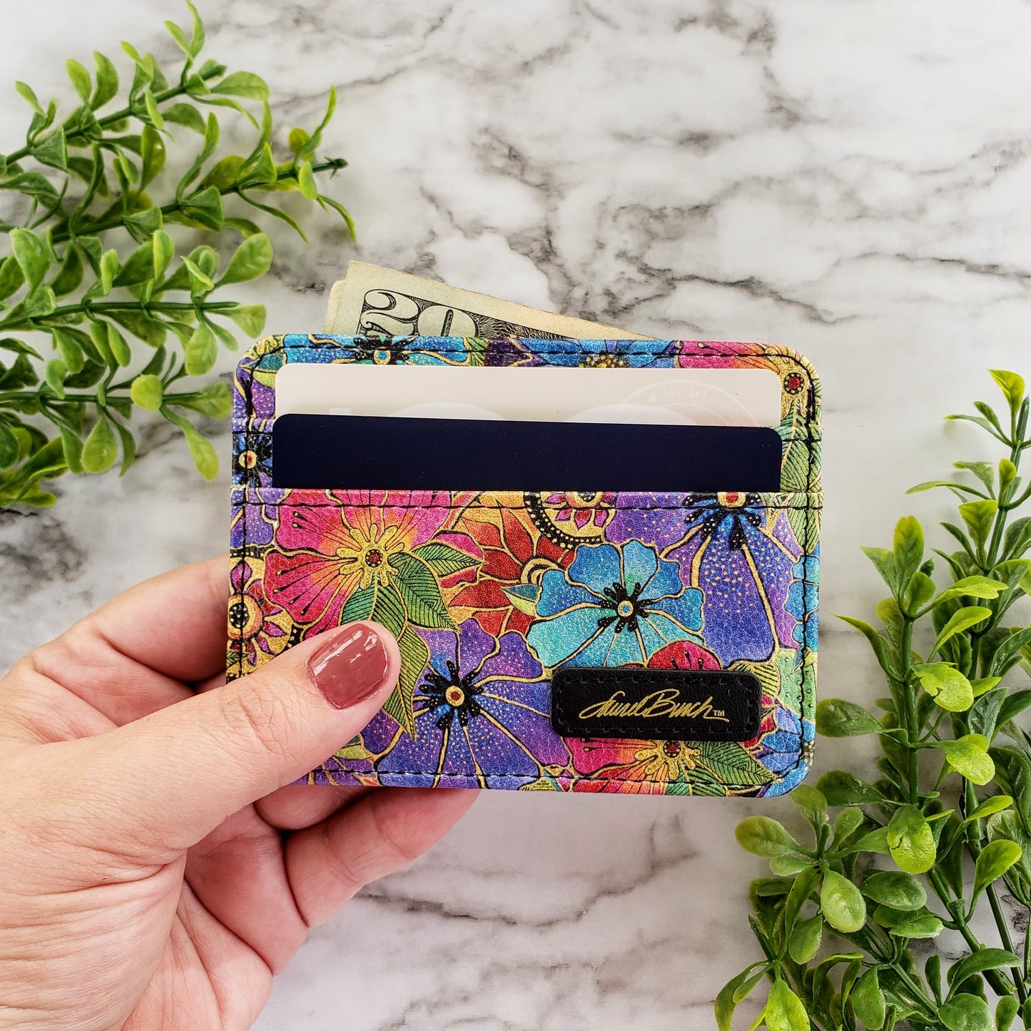 Laurel Burch Blossoming Floral Slim Wallet