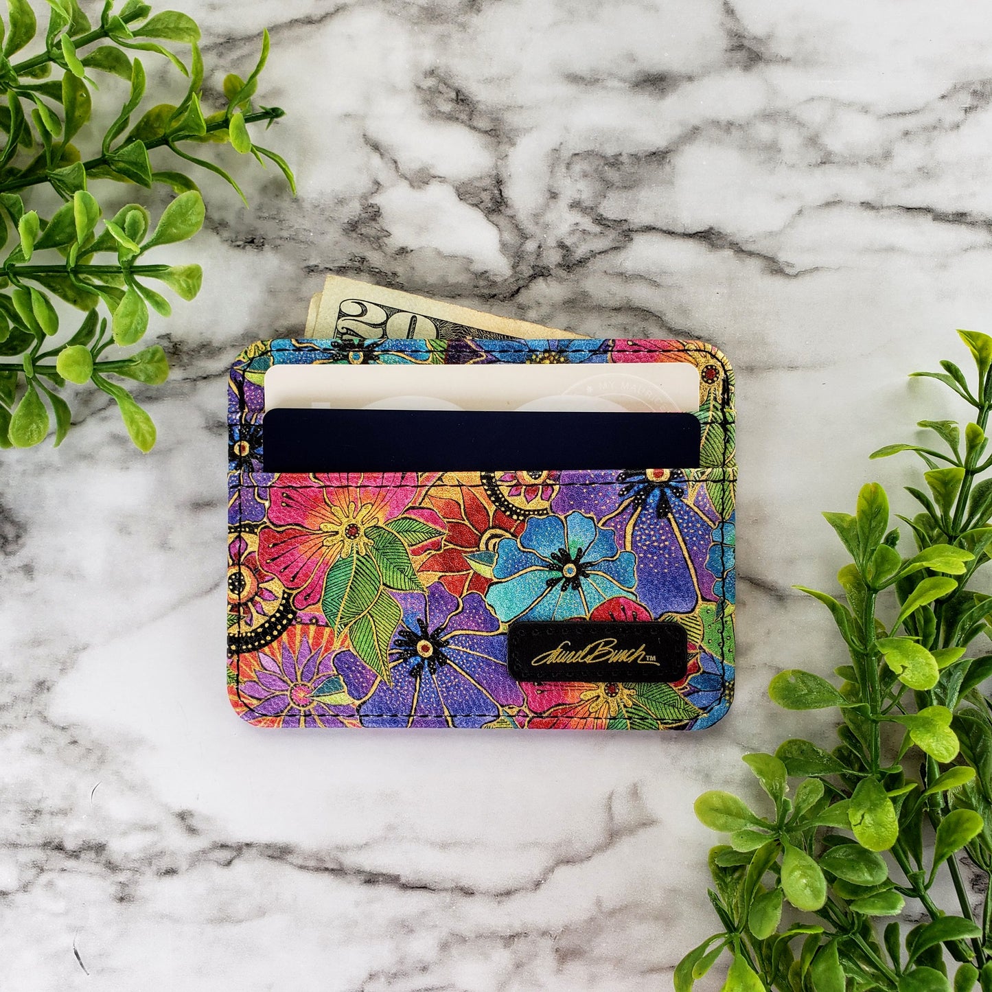 Laurel Burch Blossoming Floral Slim Wallet