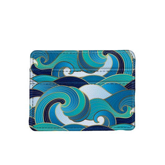 Enameled Wave Slim Wallet