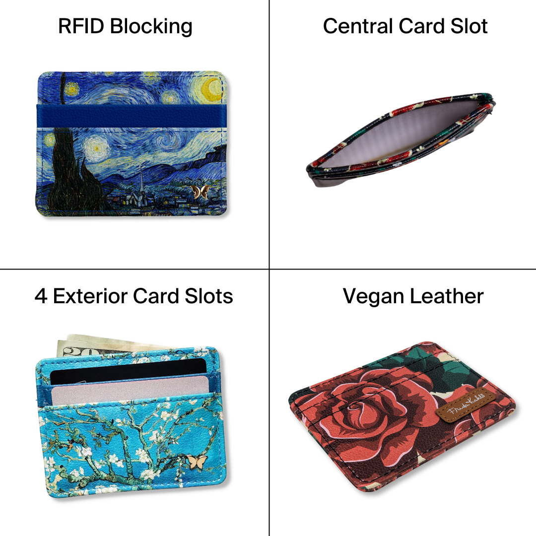 Enameled Wave Slim Wallet