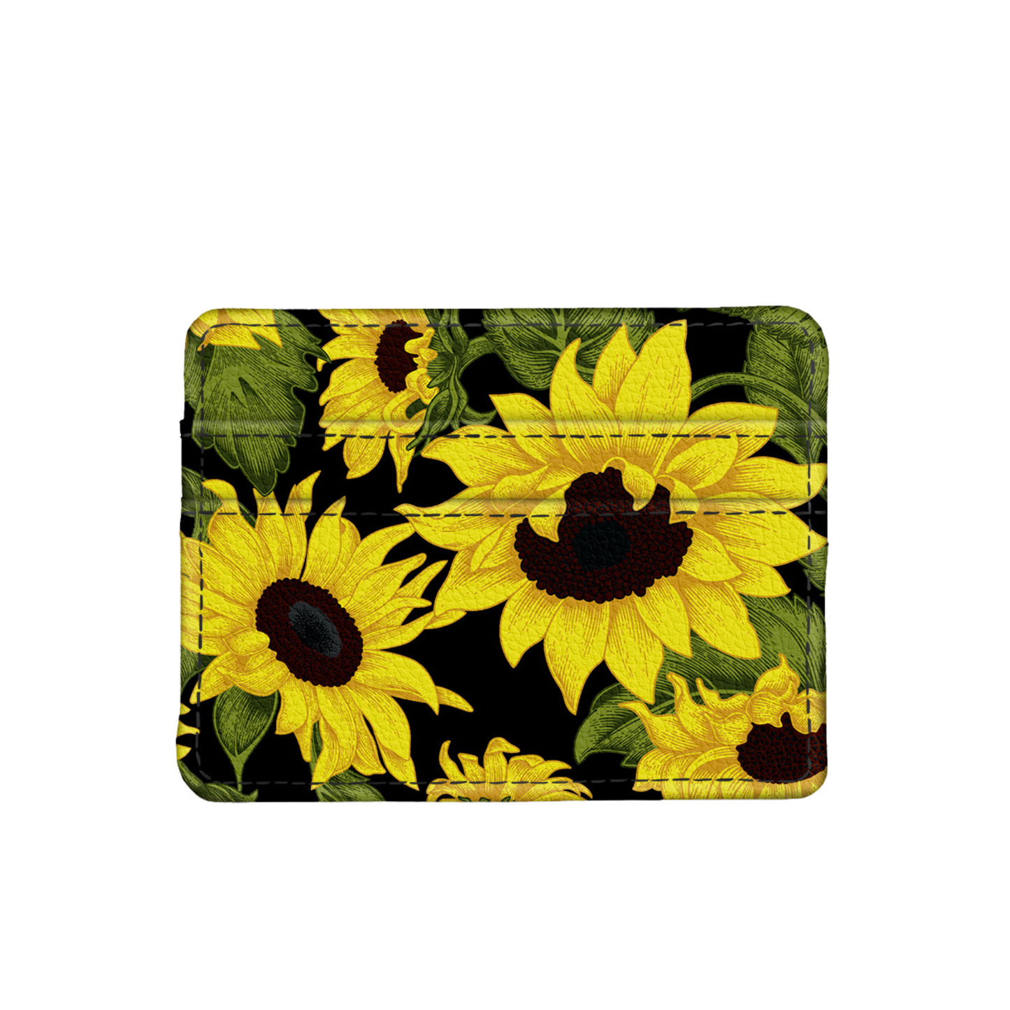 🎁 Sunflower On Black Slim Wallet (100% off)