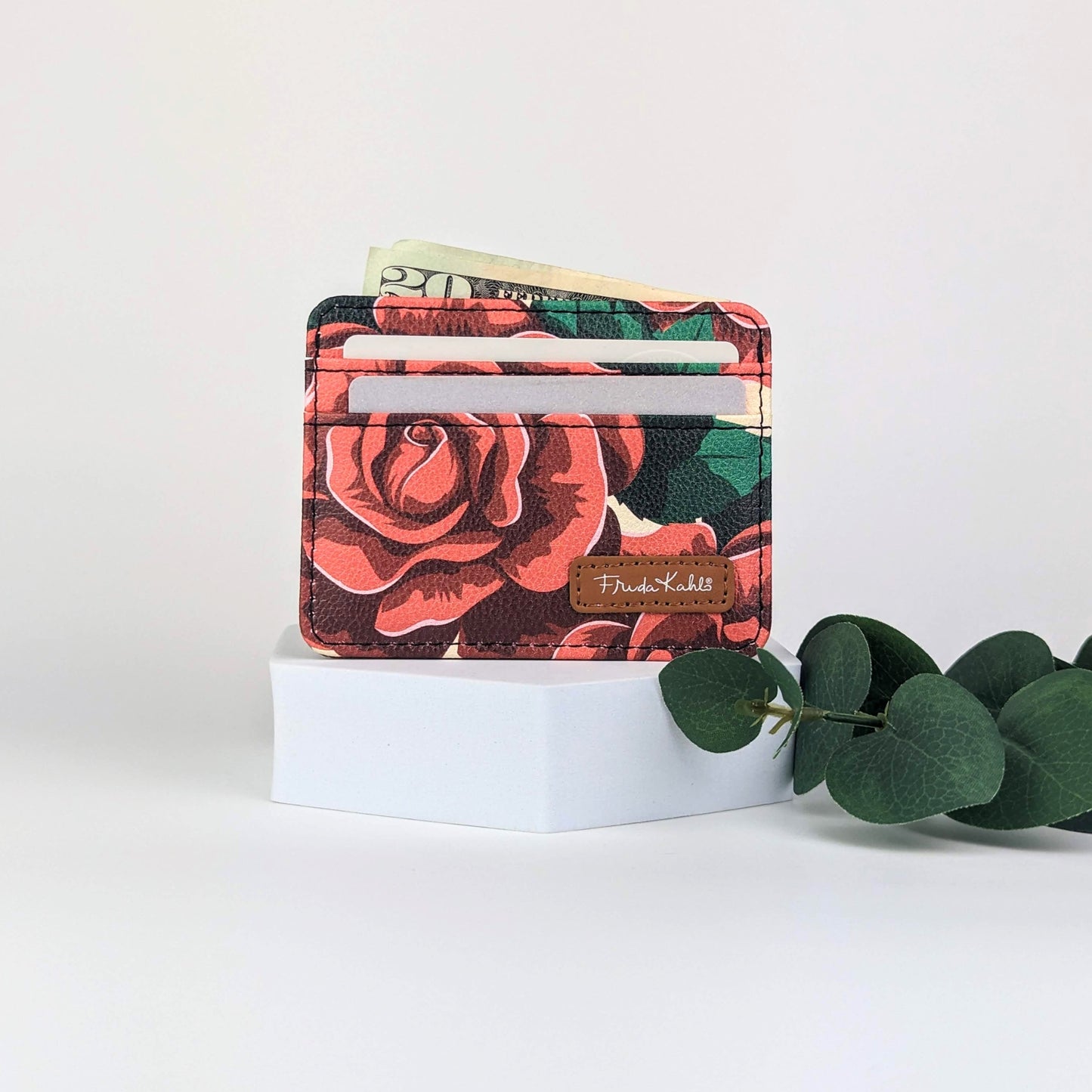 Frida Kahlo Rose Slim Wallet