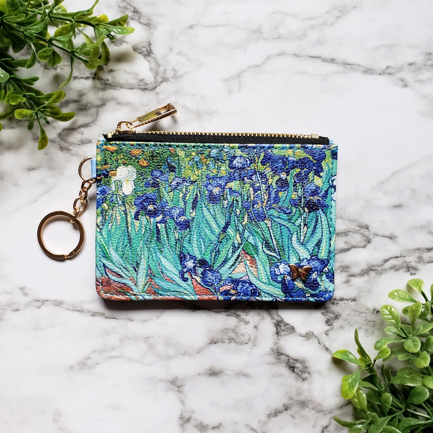 Van Gogh Irises Keychain Wallet