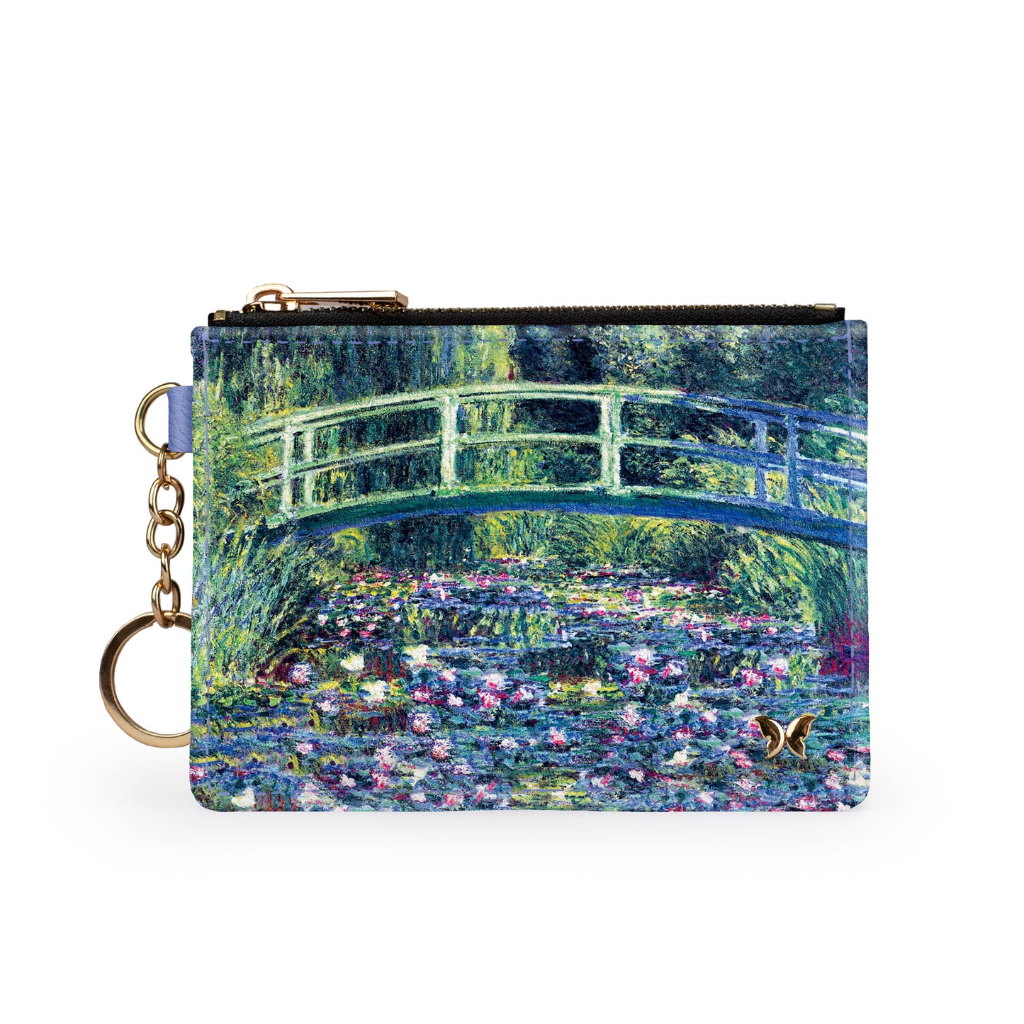 Monet Lily Bridge Keychain Wallet