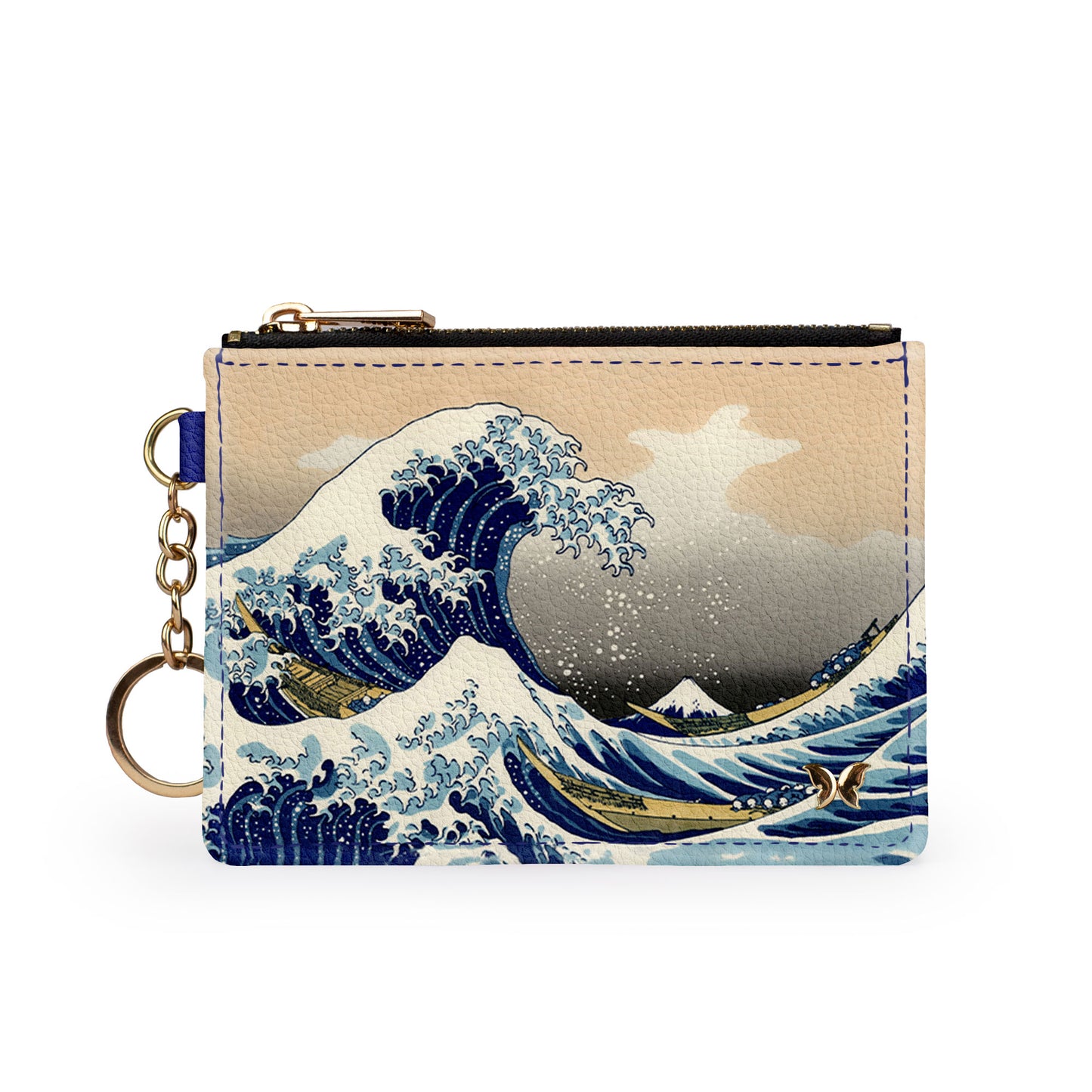 Hokusai Great Wave Keychain Wallet