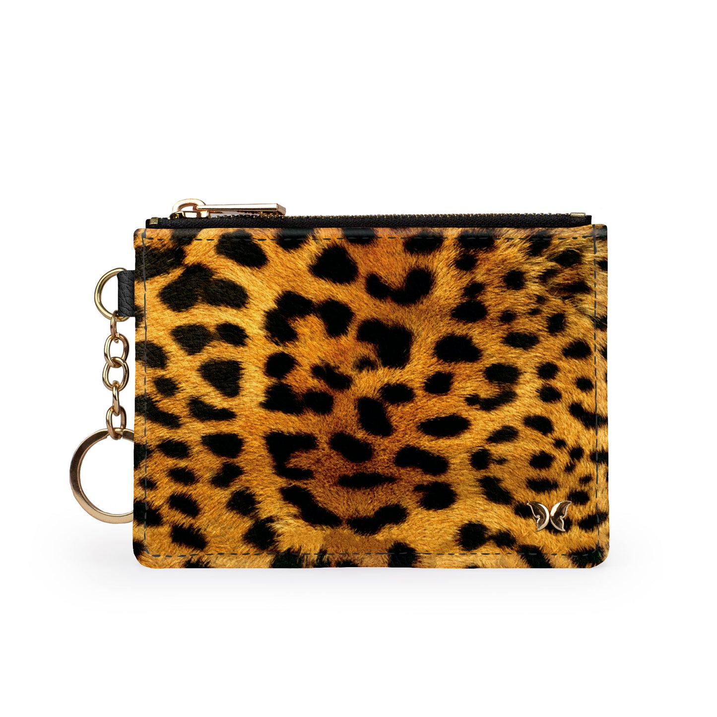 Leopard Pattern Keychain Wallet