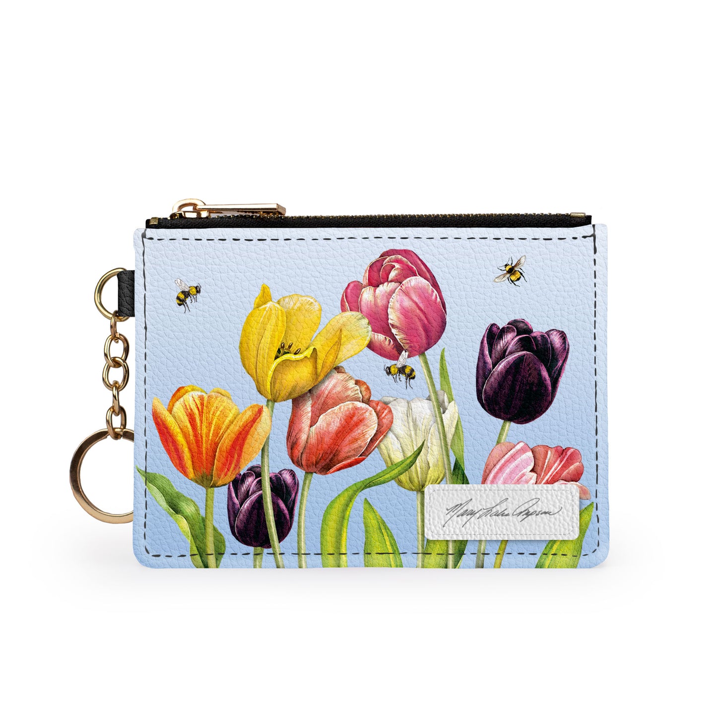 Mary Lake Thompson Tulips Keychain Wallet