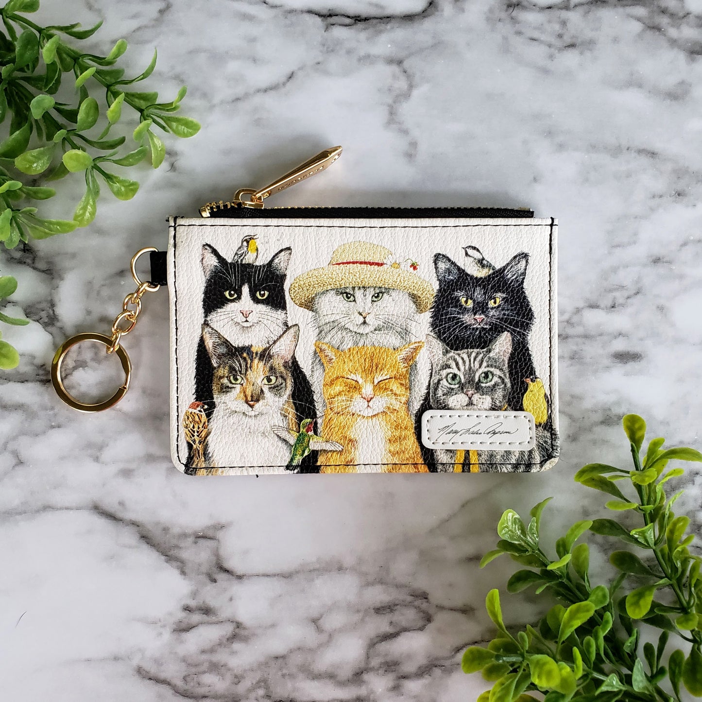 Mary Lake Thompson Cats Keychain Wallet