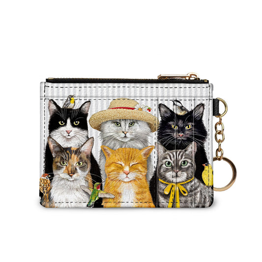 🎁 Mary Lake Thompson Cats Keychain Wallet (100% off)