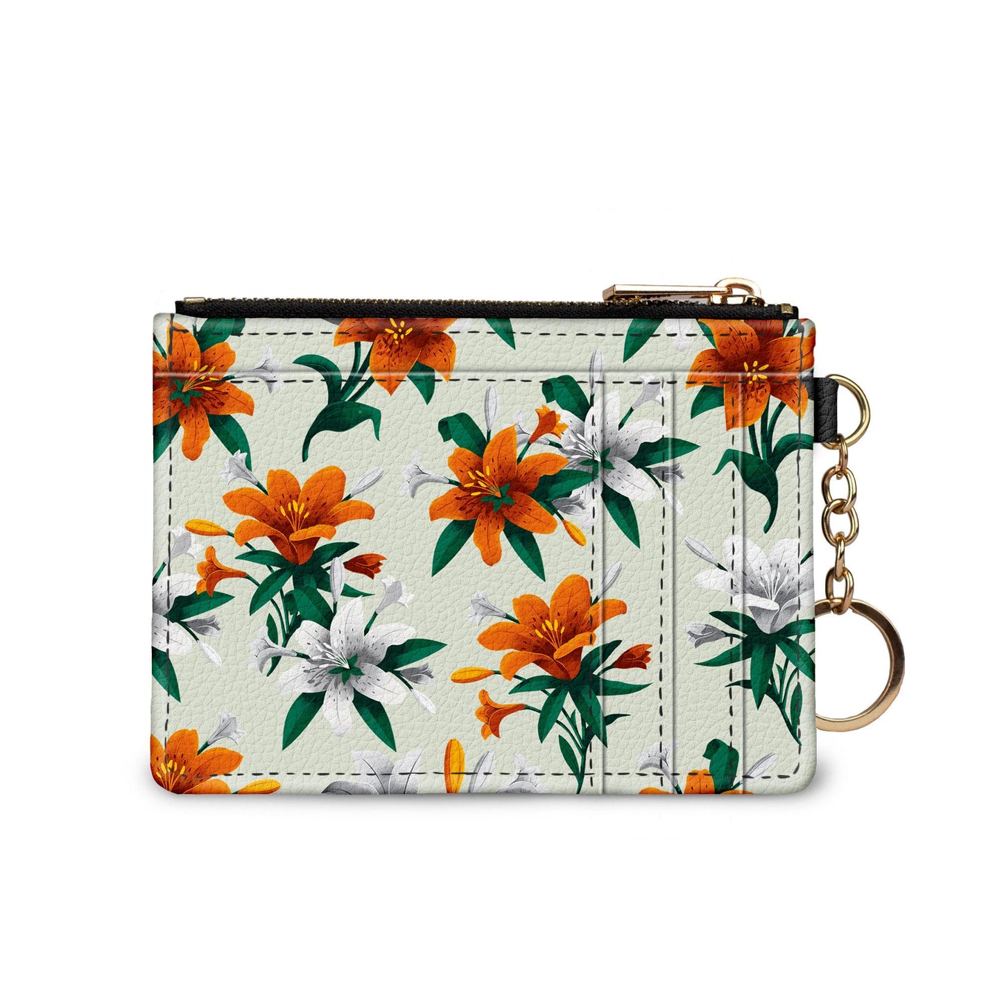 🎁 Frida Kahlo Tiger Lily Mint Keychain Wallet (100% off)