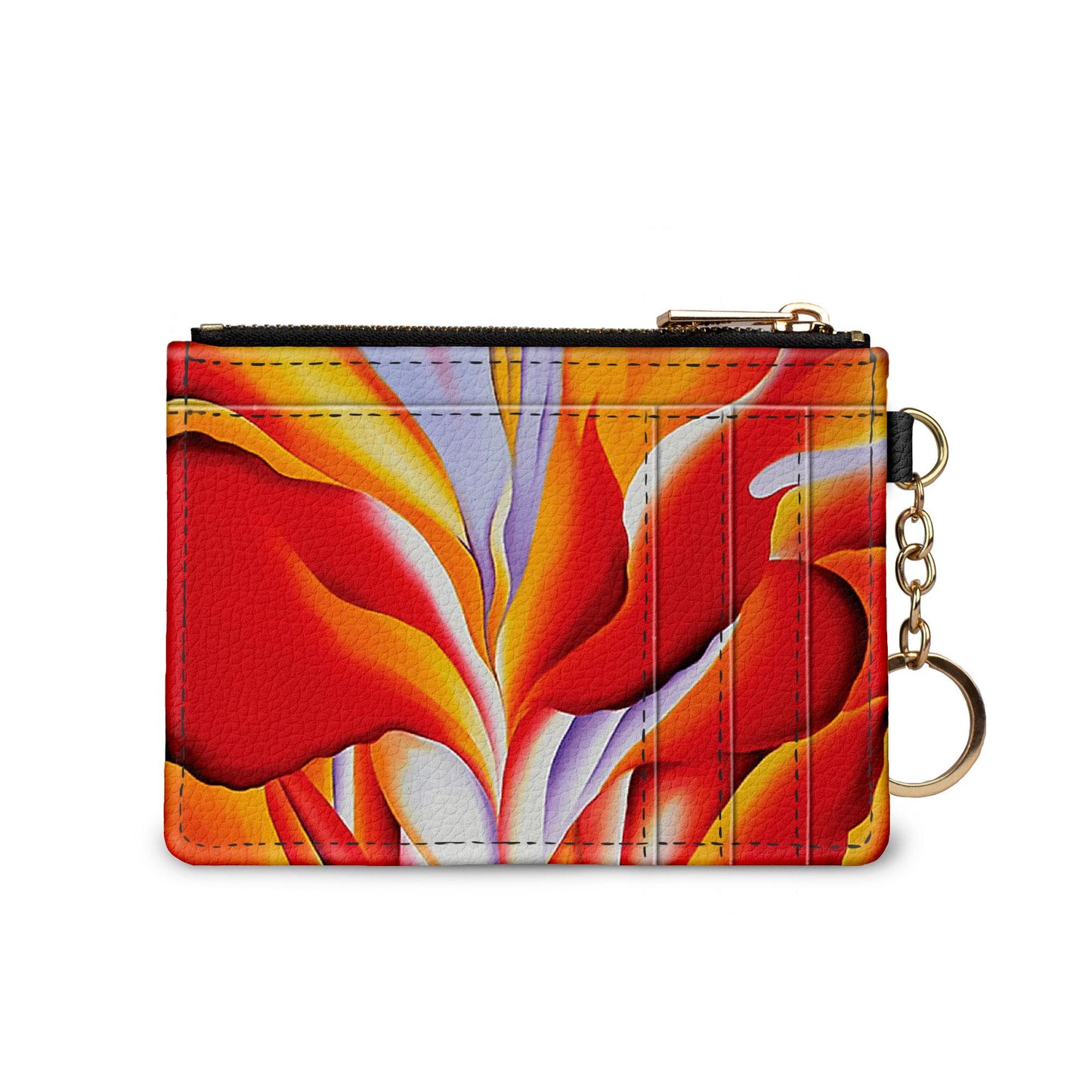 🎁 Georgia O'Keeffe Red Canna Keychain Wallet (100% off)