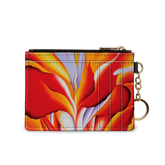 🎁 Georgia O'Keeffe Red Canna Keychain Wallet (100% off)