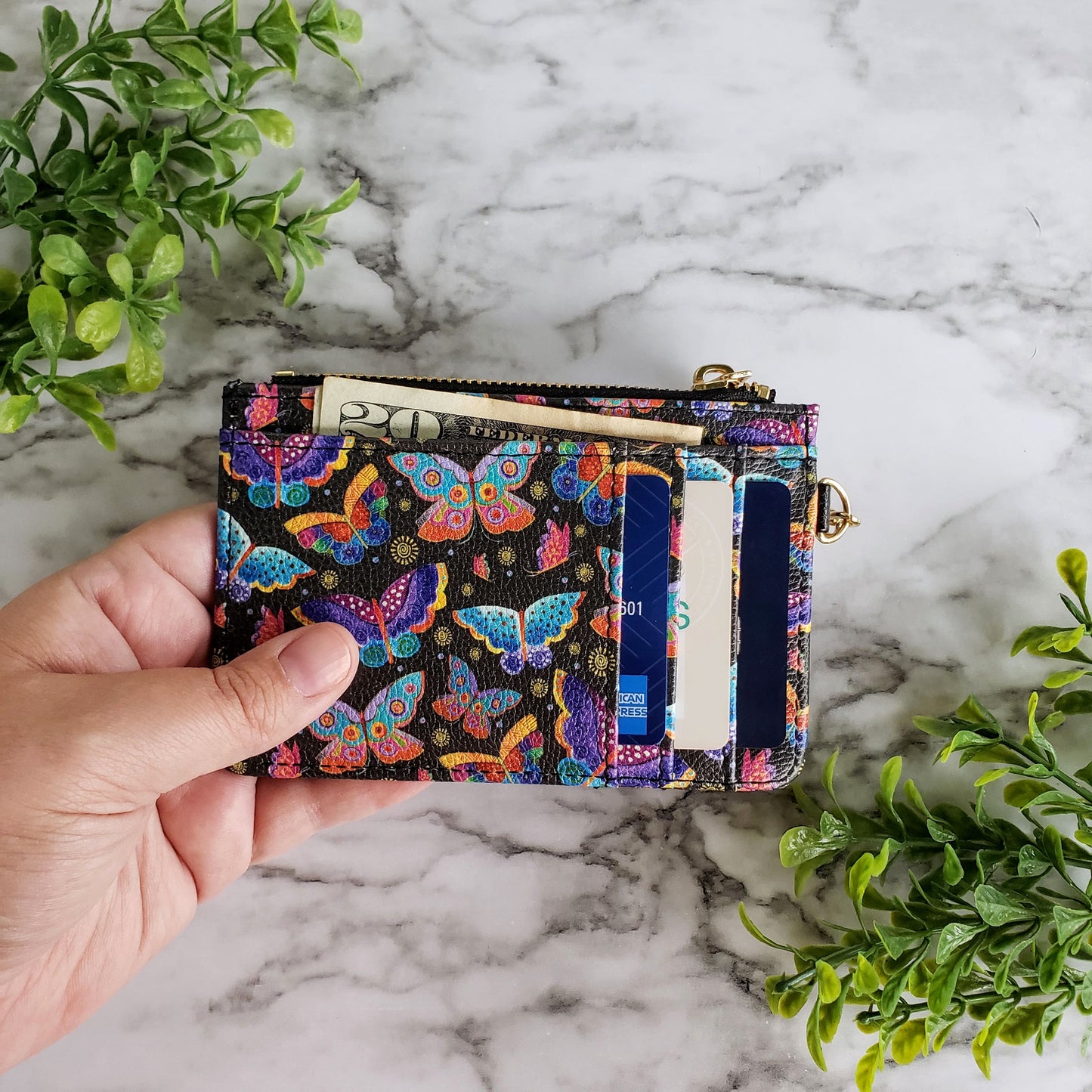 Laurel Burch Mariposas Keychain Wallet