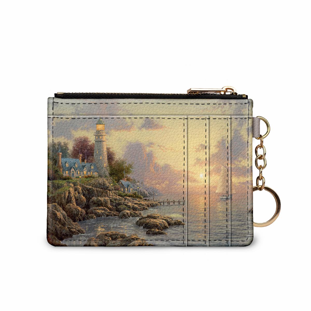 🎁 Kinkade The Sea Of Tranquility Keychain Wallet (100% off)