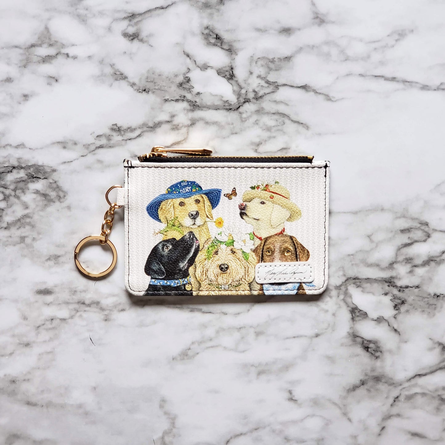 Mary Lake Thompson Dogs Keychain Wallet