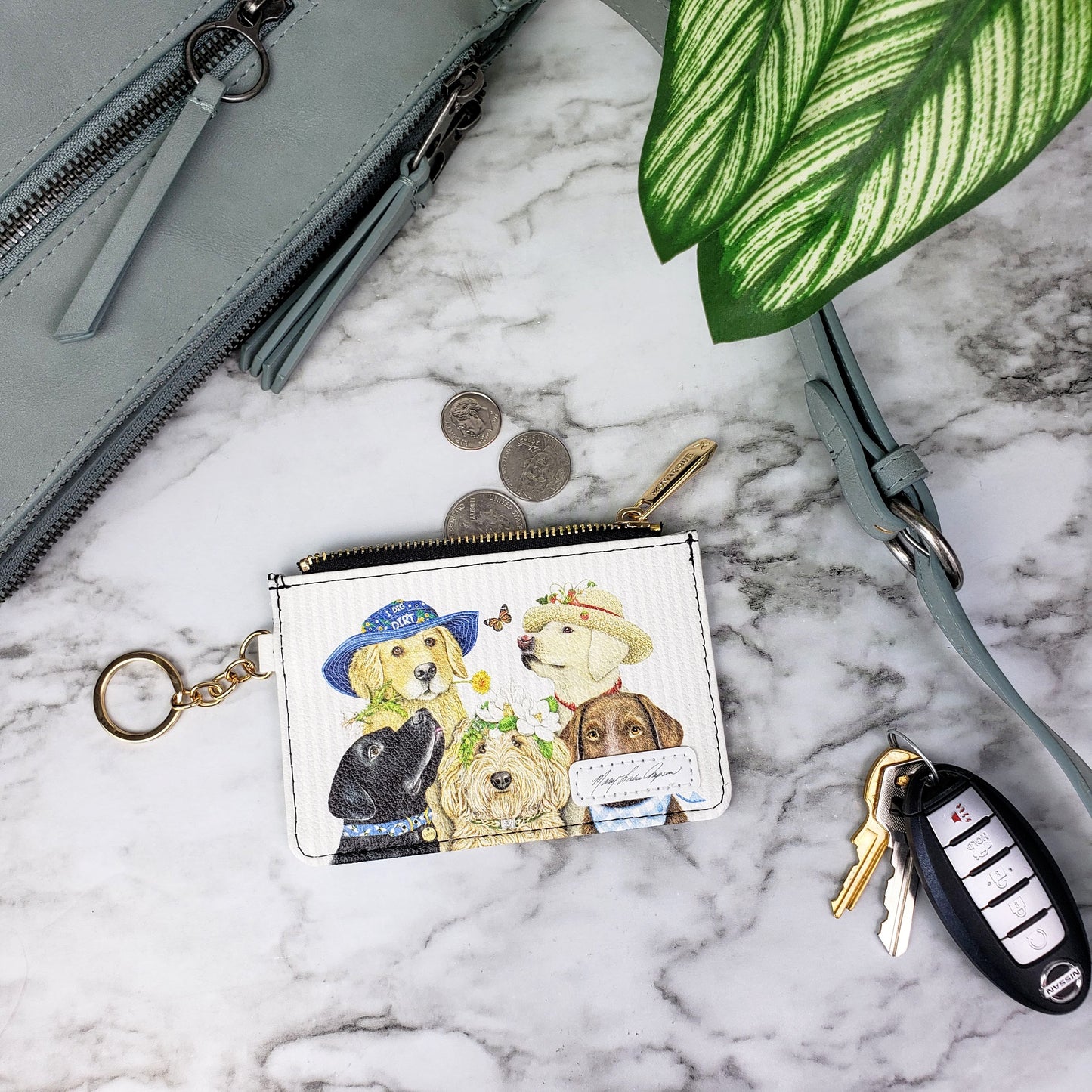 Mary Lake Thompson Dogs Keychain Wallet