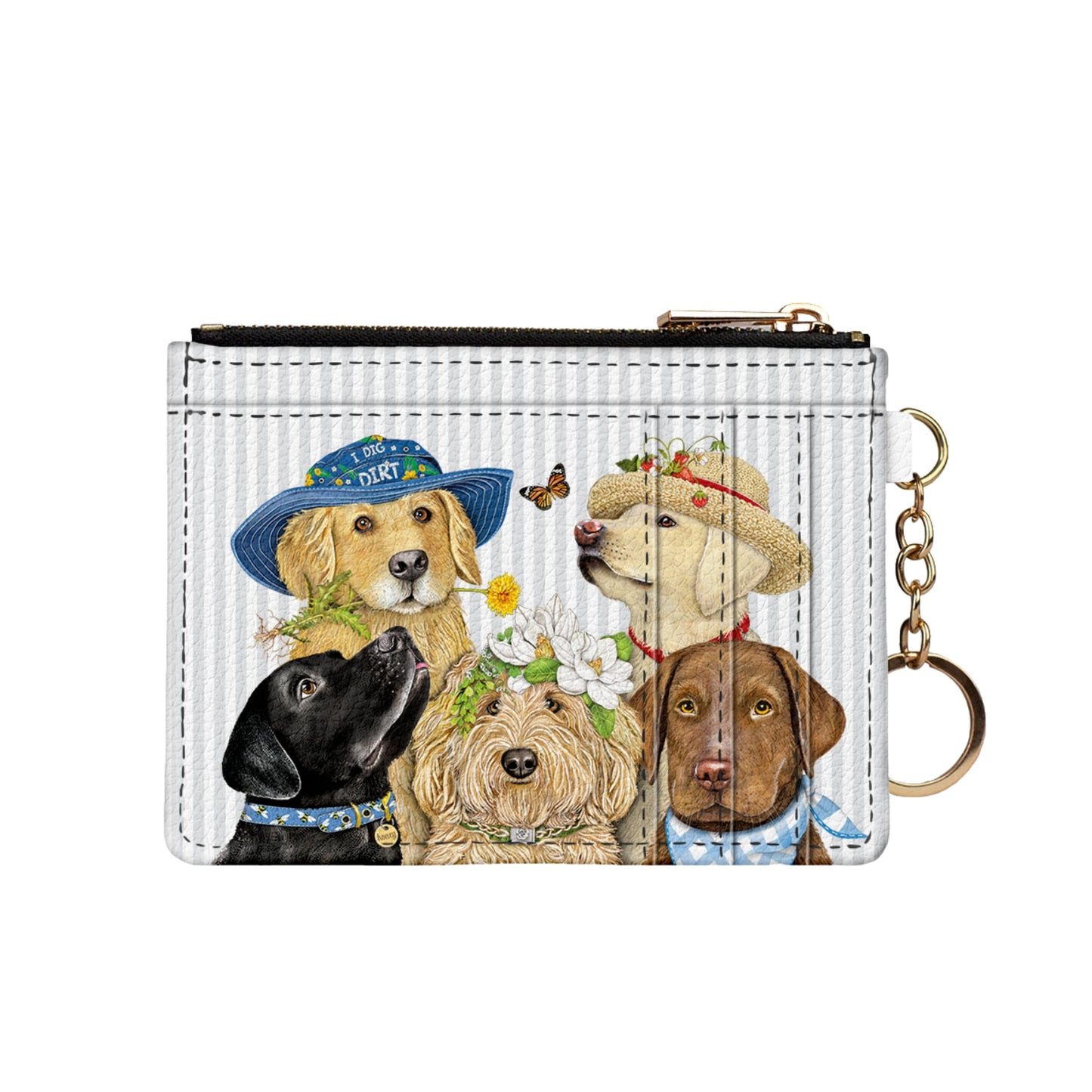 🎁 Mary Lake Thompson Dogs Keychain Wallet (100% off)