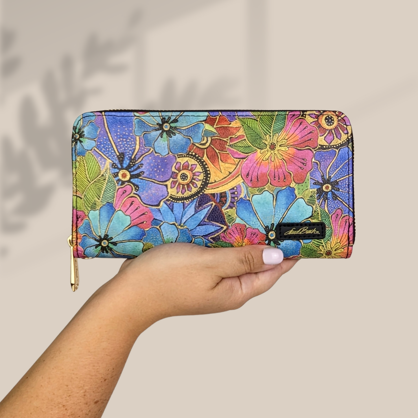 Laurel Burch Blossoming Floral Wristlet