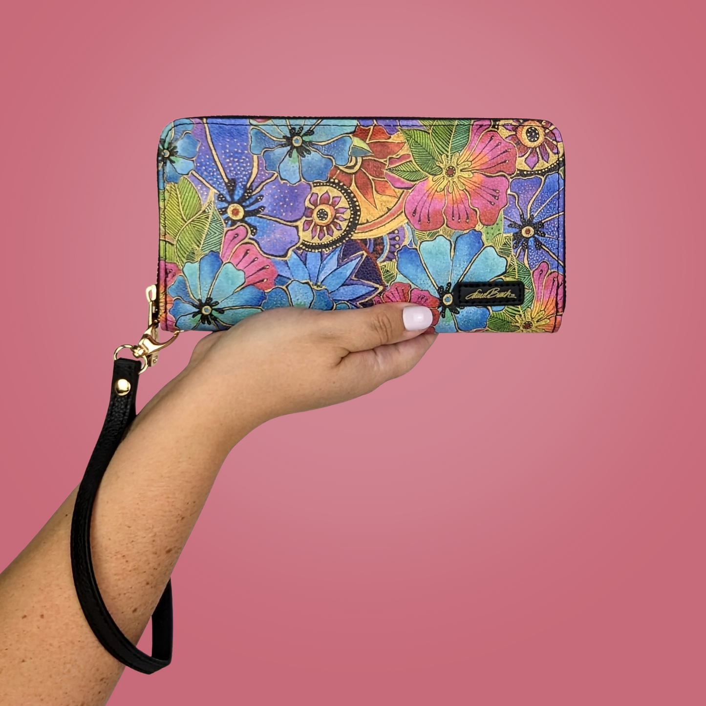 Laurel Burch Blossoming Floral Wristlet