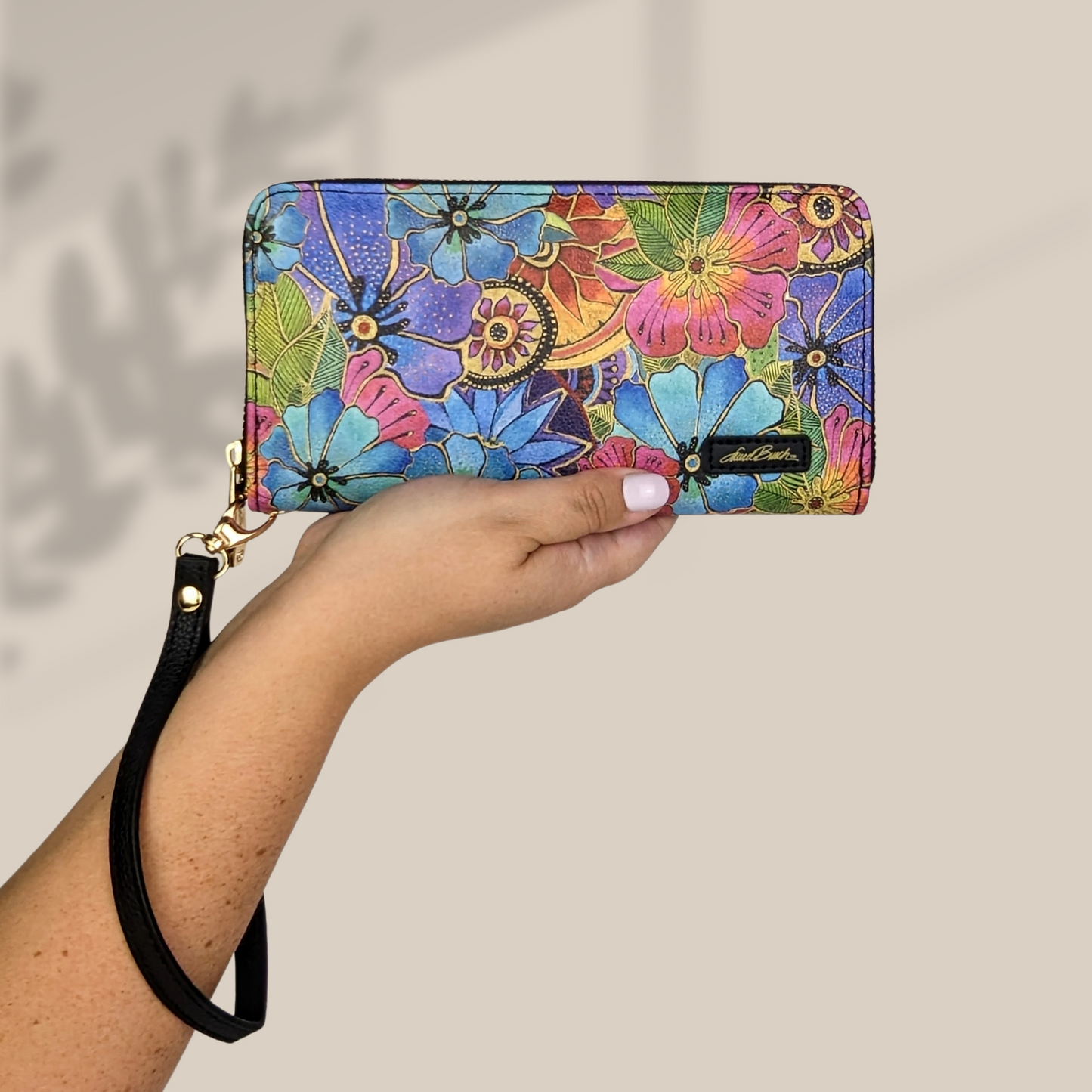 Laurel Burch Blossoming Floral Wristlet