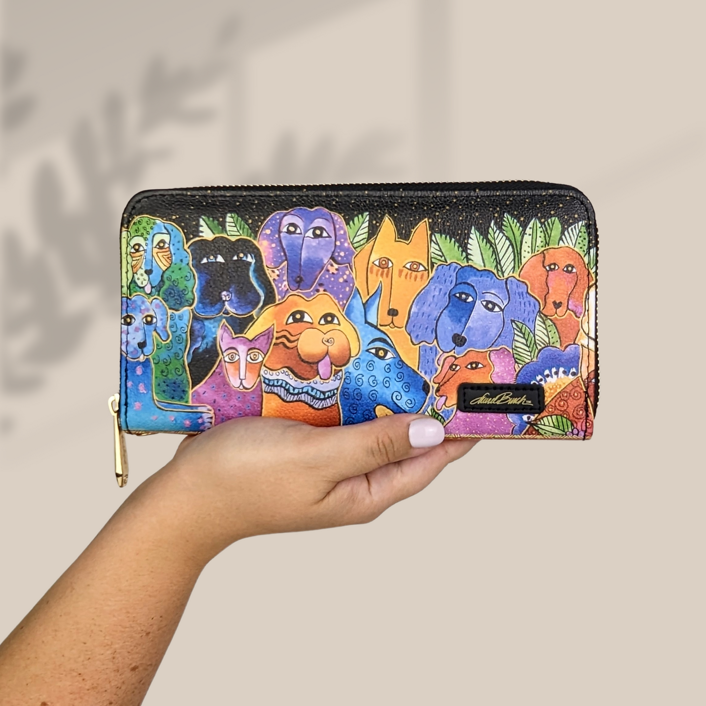Laurel Burch Dogs & Doggies Wristlet