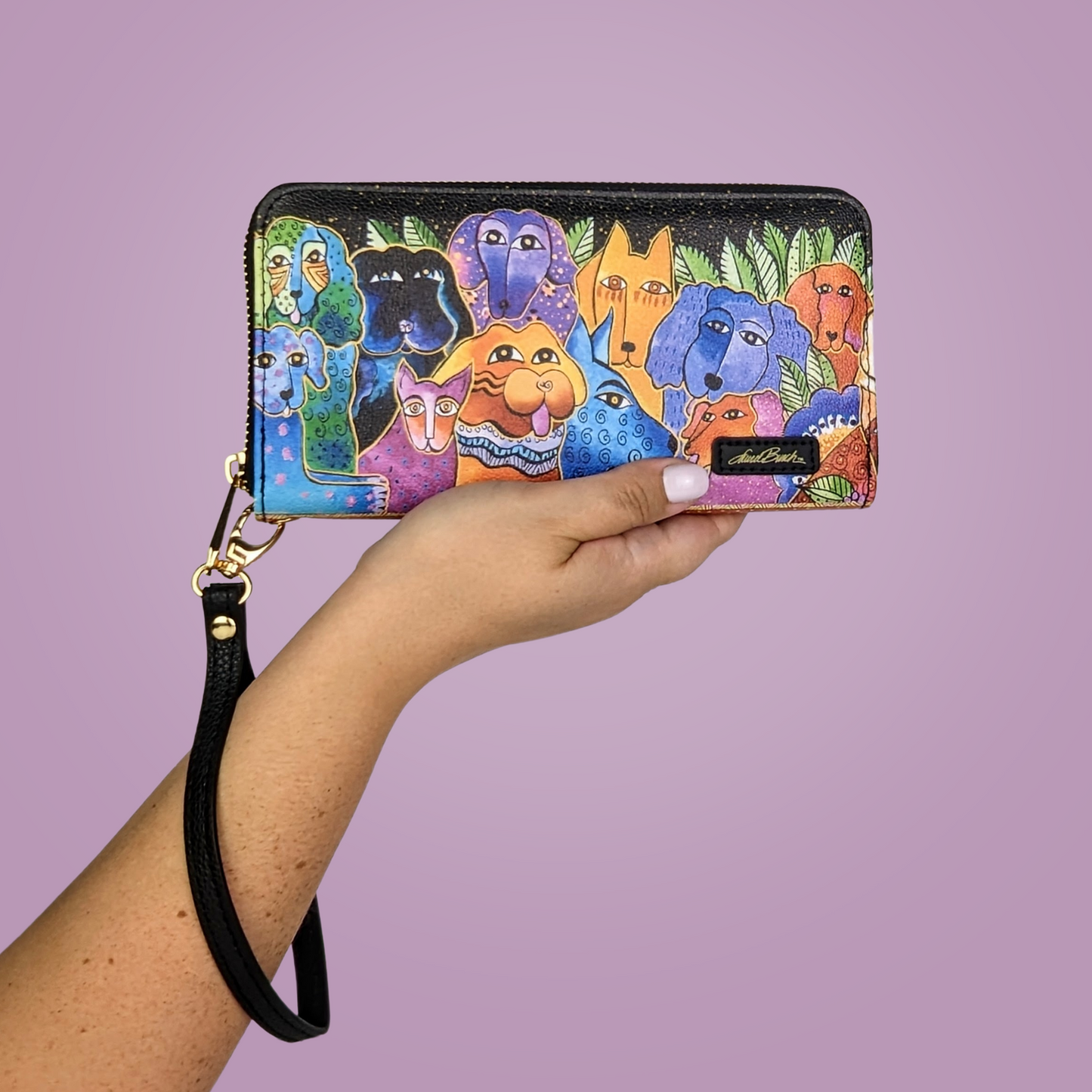 Laurel Burch Dogs & Doggies Wristlet