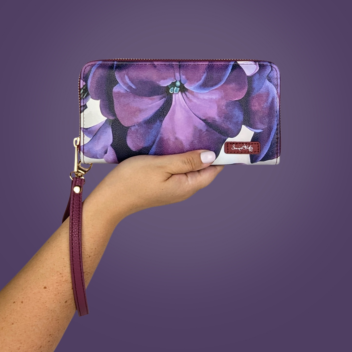 Georgia O'Keeffe Petunia Wristlet