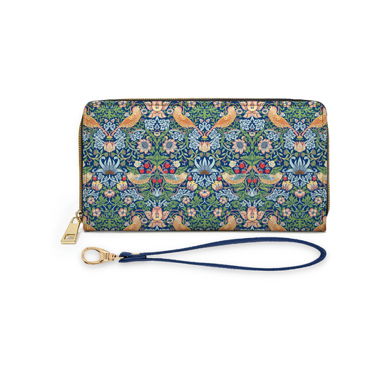 William Morris Strawberry Thief Wristlet