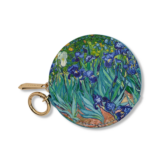 🎁 Van Gogh Irises Round Zipper Case (100% off)