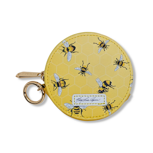 🎁 Mary Lake Thompson Bees Round Zipper Case (100% off)