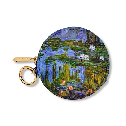 Monet Water Lilies Round Zipper Case