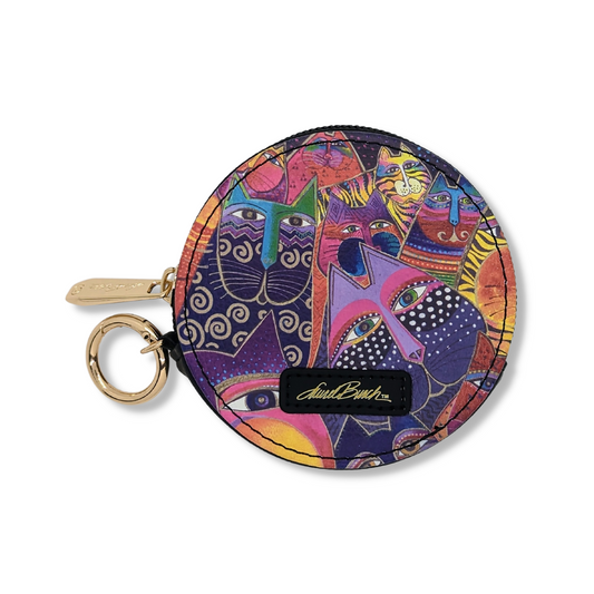 Laurel Burch Fantasticats Round Zipper Case