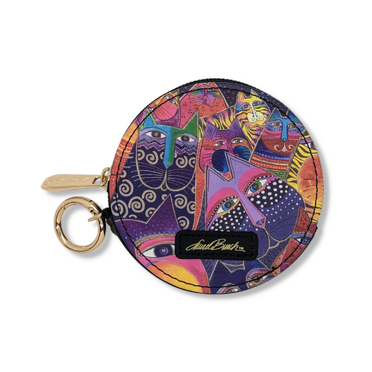 🎁 Laurel Burch Fantasticats Round Zipper Case (100% off)
