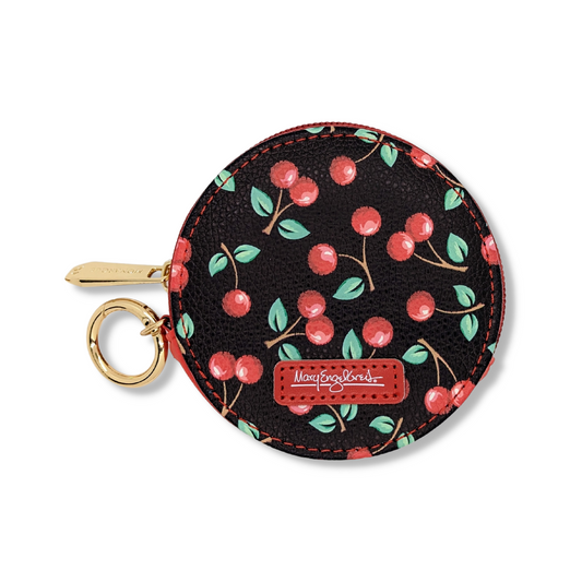 Mary Engelbreit Cherries Round Zipper Case