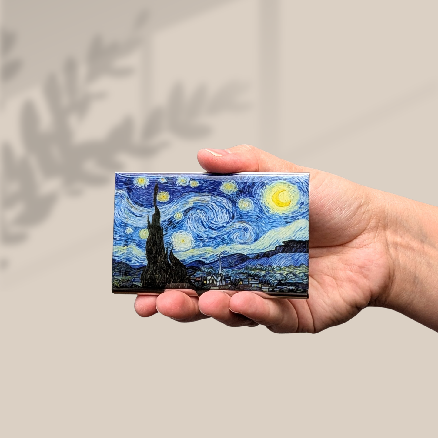 Van Gogh Starry Night Stainless Steel Card Case