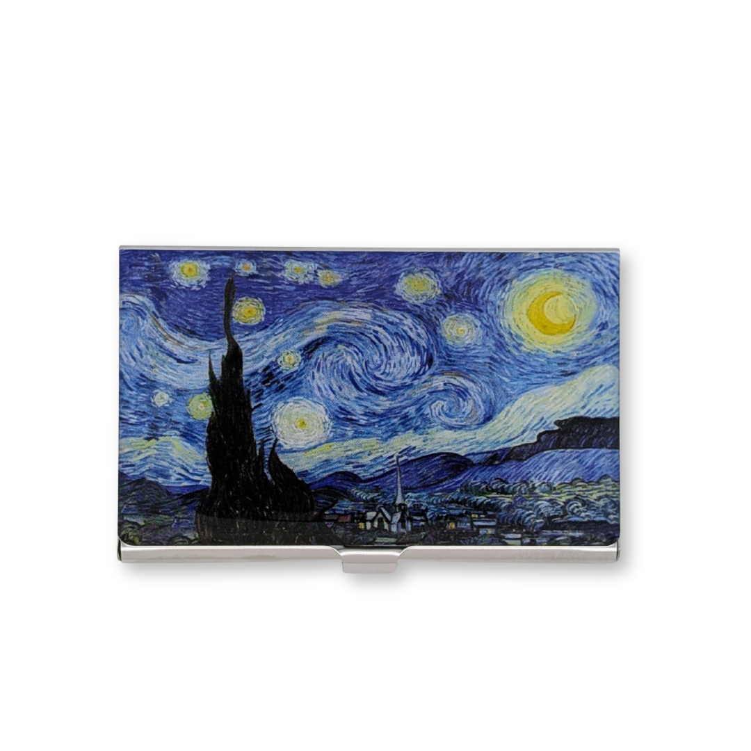 Van Gogh Starry Night Stainless Steel Card Case