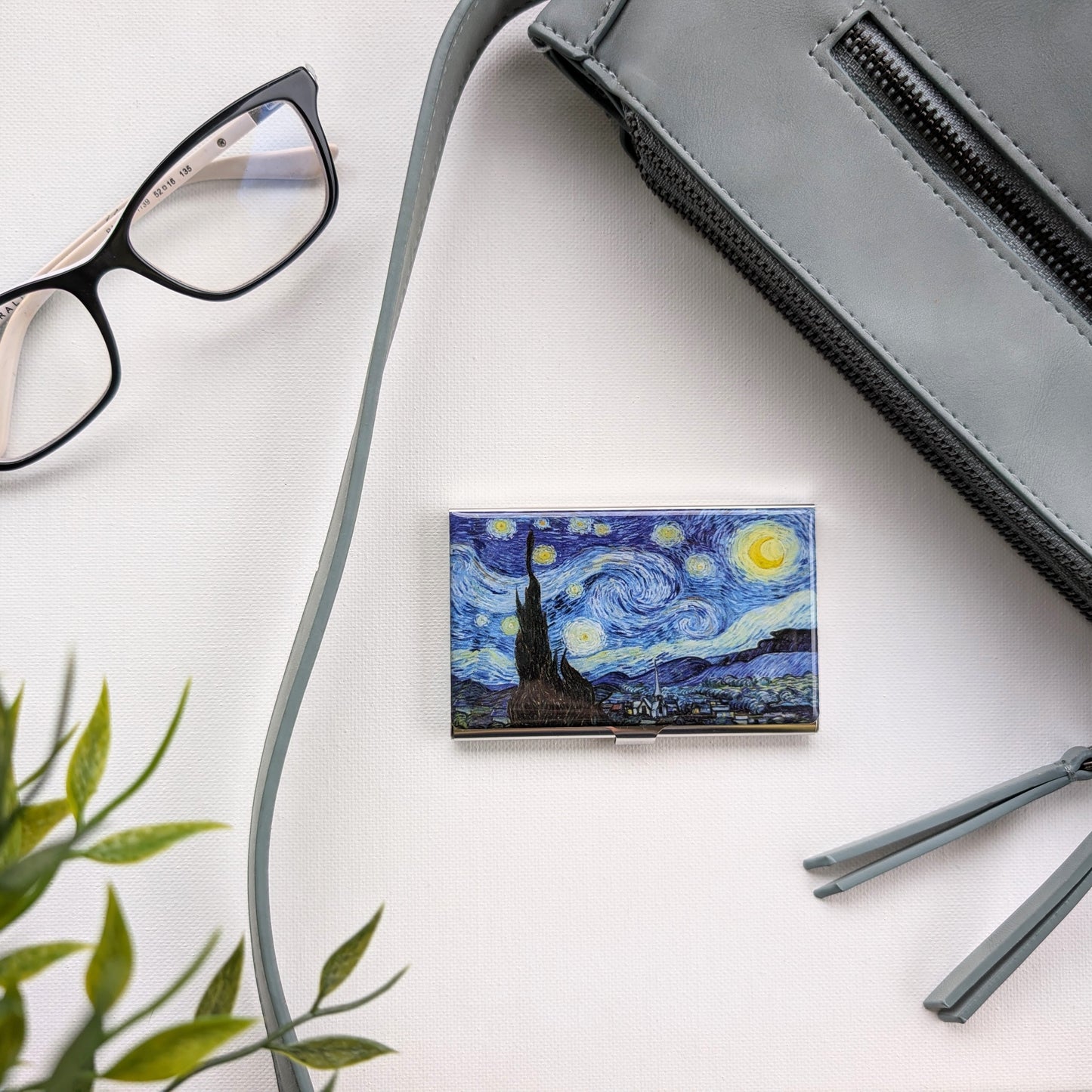Van Gogh Starry Night Stainless Steel Card Case