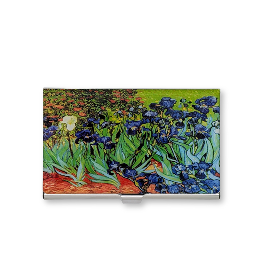 Van Gogh Iris Stainless Steel Card Case
