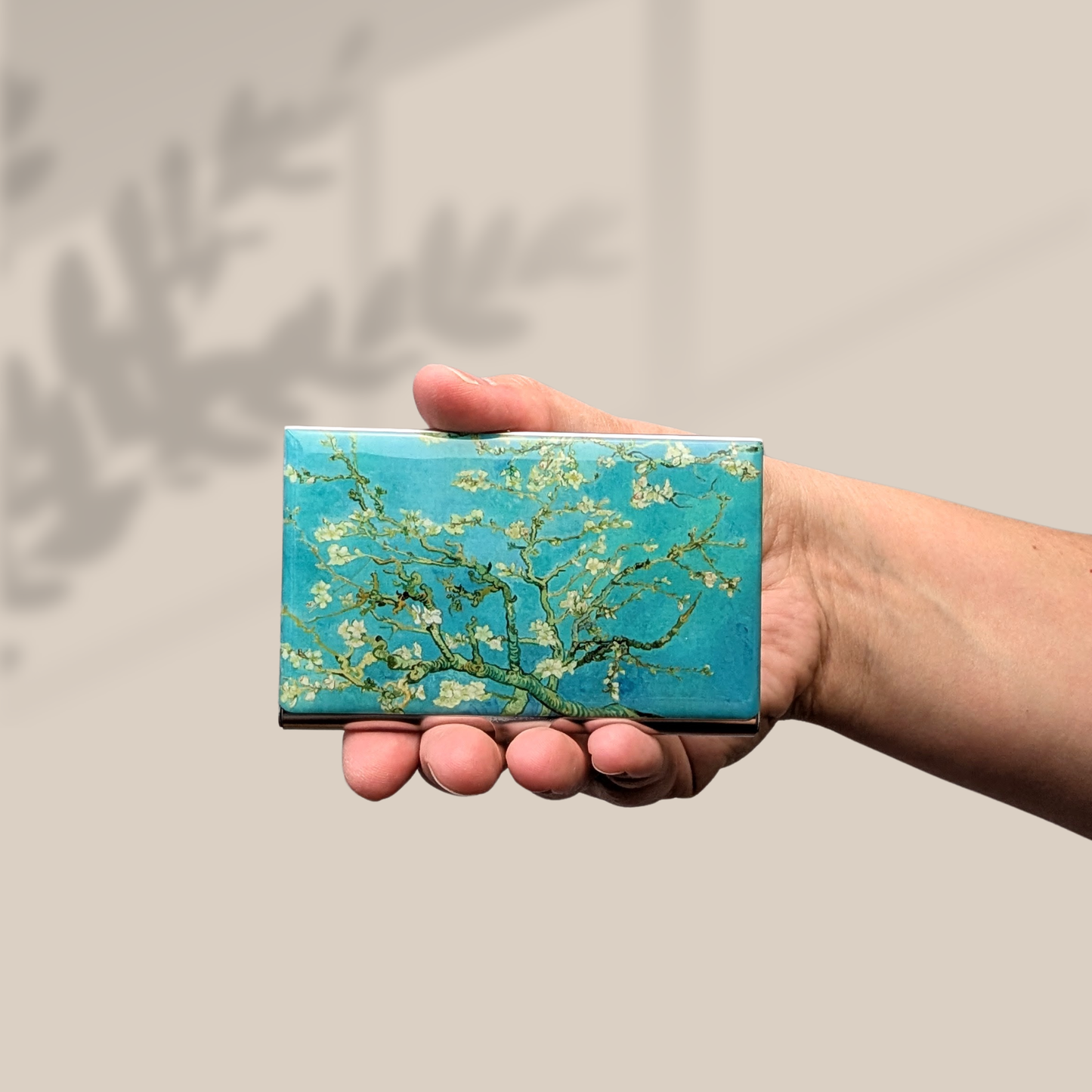 Van Gogh Almond Blossoms Stainless Steel Card Case