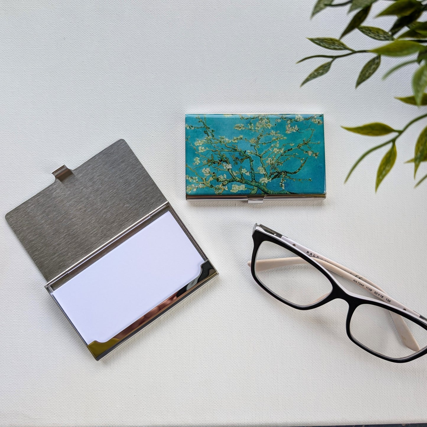 Van Gogh Almond Blossoms Stainless Steel Card Case