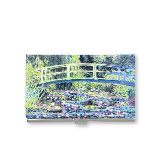 Monet Lily Bridge Stainless Steel Card Case